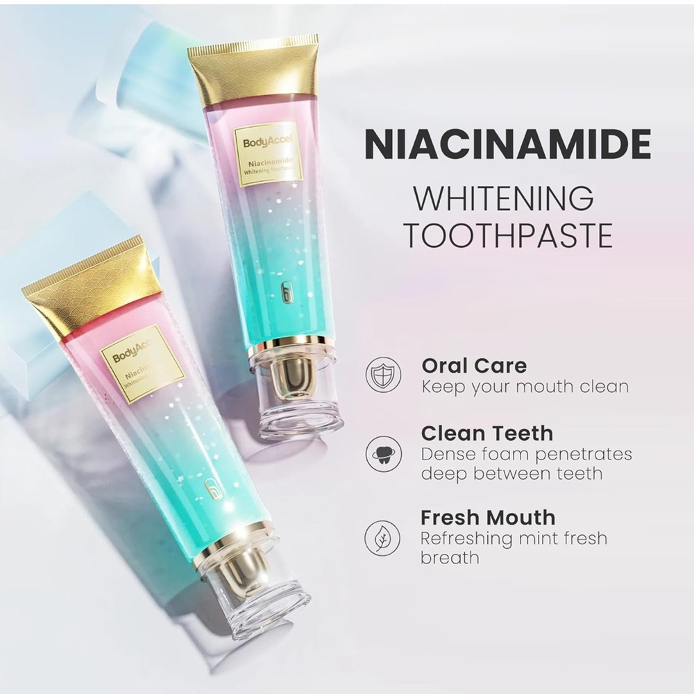BodyAccel Whitening Toothpaste with Niacinamide